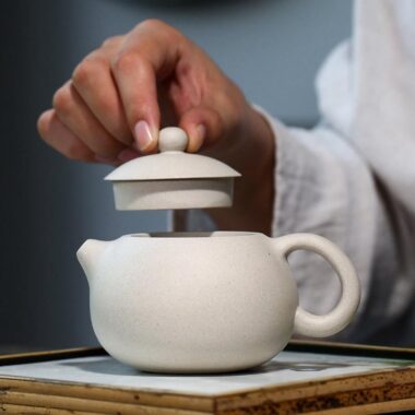 Yixing Zisha Teapot [Xishi Pot] (Bai Duan Ni – 280ml)