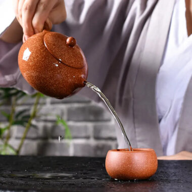 Yixing Zisha Teapot [Xishi Pot] (Long Xue Sha – 230ml)