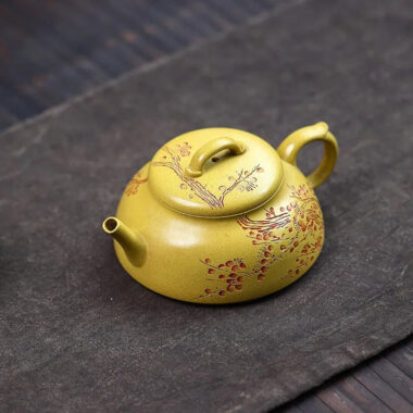 Yixing Zisha Teapot [Xun Mei] (Huangjin Duan Ni – 150ml)