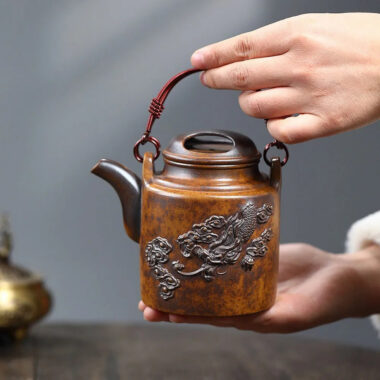 Yixing Zisha Teapot [Yang Tong] (High Temperature Duan Ni Fired – 450ml)