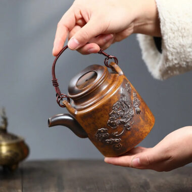 Yixing Zisha Teapot [Yang Tong] (High Temperature Duan Ni Fired – 450ml)