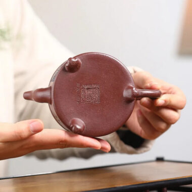 Yixing Zisha Teapot [Yu Hai You Long] (Di Cao Qing – 280ml)