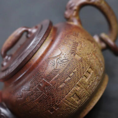 Yixing Zisha Teapot [Yu Huan] (Duan Ni Firewood Firing – 260ml)