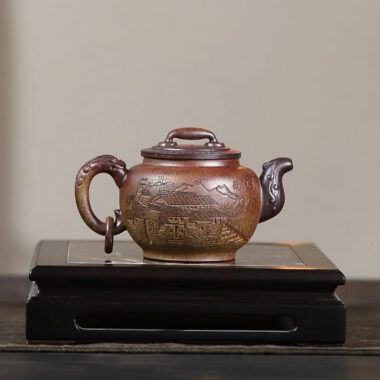 Yixing Zisha Teapot [Yu Huan] (Duan Ni Firewood Firing – 260ml)