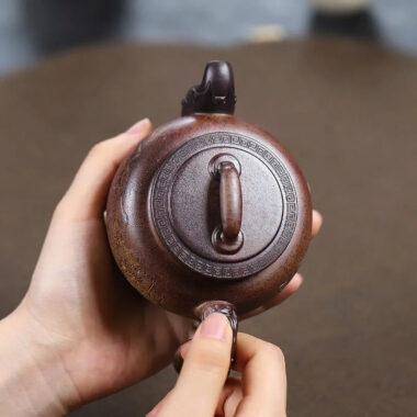 Yixing Zisha Teapot [Yu Huan] (Duan Ni Firewood Firing – 260ml)