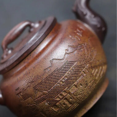 Yixing Zisha Teapot [Yu Huan] (Duan Ni Firewood Firing – 260ml)