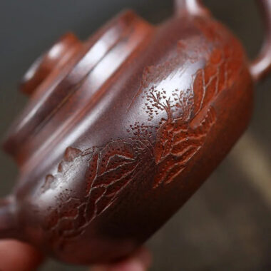 Yixing Zisha Teapot [Yuan Zhu Guan Shan] (High Temperature Duan Ni – 290ml)