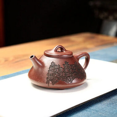 Yixing Zisha Teapot [Ziye Shi Piao] (Ziyu Jin Sha – 200ml)