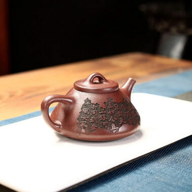 Yixing Zisha Teapot [Ziye Shi Piao] (Ziyu Jin Sha – 200ml)