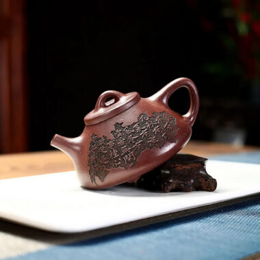 Yixing Zisha Teapot [Ziye Shi Piao] (Ziyu Jin Sha – 200ml)