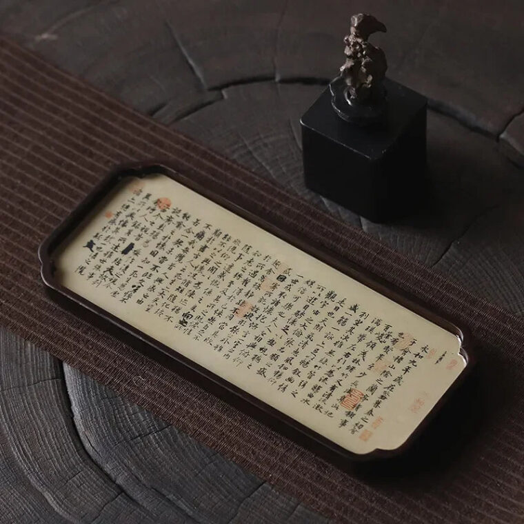 Chinese Sytle [Lanting Xu] Bamboo Tea Tray