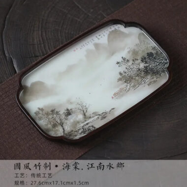 Chinese Sytle [Lanting Xu] Bamboo Tea Tray