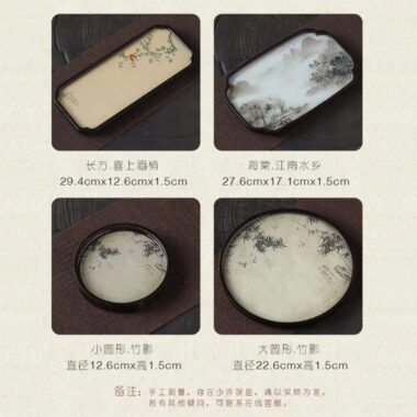 Chinese Sytle [Lanting Xu] Bamboo Tea Tray
