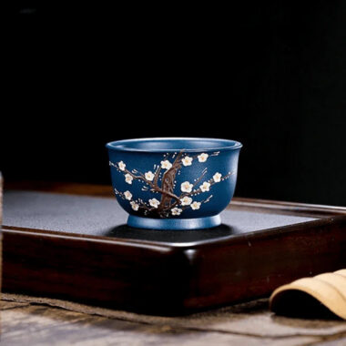 Full Handmade Yixing Zisha Master Tea Cup Gift Set [Dark Fragrance]
