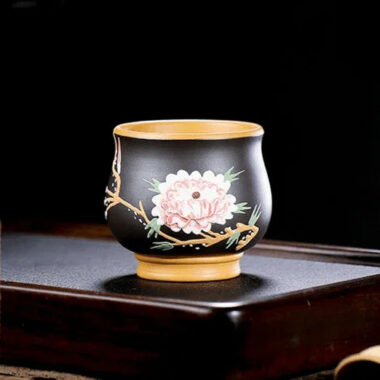 Full Handmade Yixing Zisha Master Tea Cup Gift Set [Flowers Bloom]