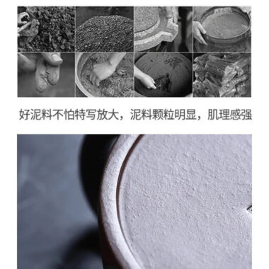 Full Handmade Yixing Zisha Shanshui Color Painted Teapot [Han Duo] (Lao Zi Ni – 310ml)