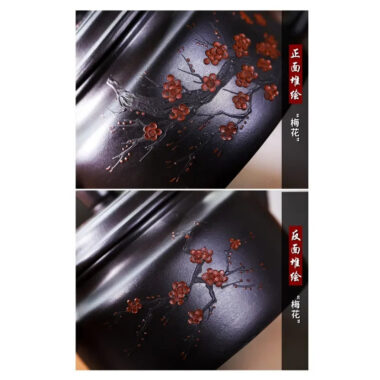 Full Handmade Yixing Zisha Teapot [An Xiang] 1 Pot 5 Cups Set (Shi Huang – 280ml)