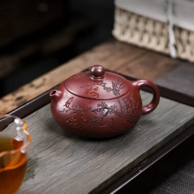 Full Handmade Yixing Zisha Teapot [An Xiang Xishi] (Long Xue Sha – 250ml)