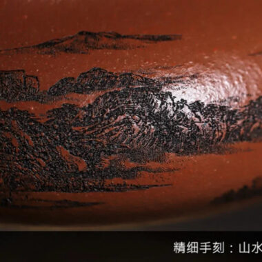 Full Handmade Yixing Zisha Teapot [Bai Fu Ju Zhen] (Hong Jiang Po Ni – 150ml)