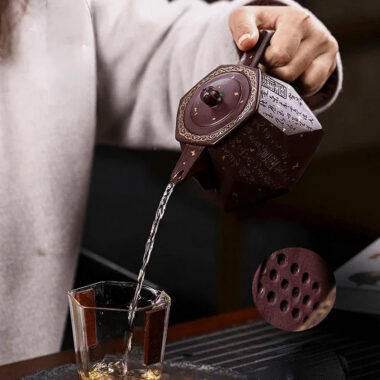 Full Handmade Yixing Zisha Teapot [Be Happy] (Zi Xue Sha – 350ml)