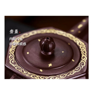 Full Handmade Yixing Zisha Teapot [Be Happy] (Zi Xue Sha – 350ml)