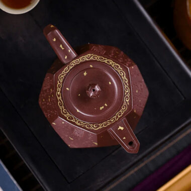Full Handmade Yixing Zisha Teapot [Be Happy] (Zi Xue Sha – 350ml)