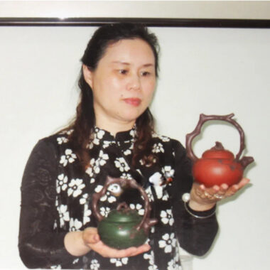 Full Handmade Yixing Zisha Teapot [Bi-color Dong Po Tiliang Pot] (Hong Ni/Zi Ni – 320ml)
