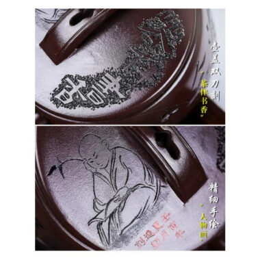 Full Handmade Yixing Zisha Teapot [Cha Ban Shuxiang] (Lao Zi Ni – 260ml)