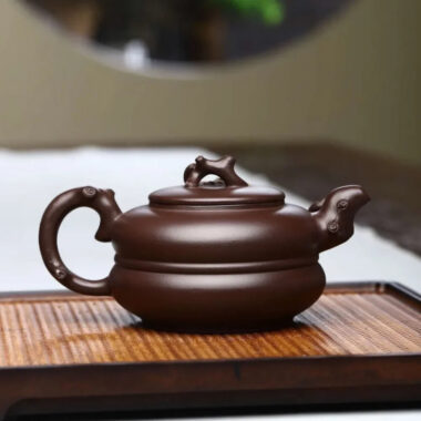 Full Handmade Yixing Zisha Teapot [Gourd Pot] (Lao Zi Ni – 360ml)