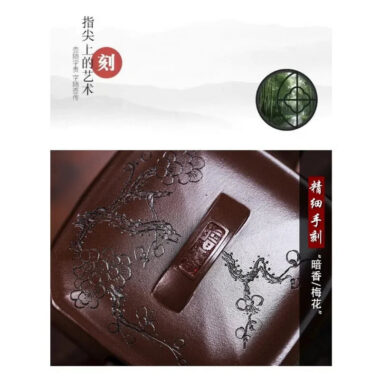 Full Handmade Yixing Zisha Teapot [Hong Xing Piao Xiang] (Zi Jia Ni – 320ml)