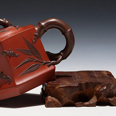 Full Handmade Yixing Zisha Teapot [Liufang Blessing Pot] (Hong Ni/Zi Ni – 160/240ml)