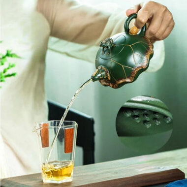 Full Handmade Yixing Zisha Teapot [Lu Yi Angran] (Douqing Sha – 300ml)