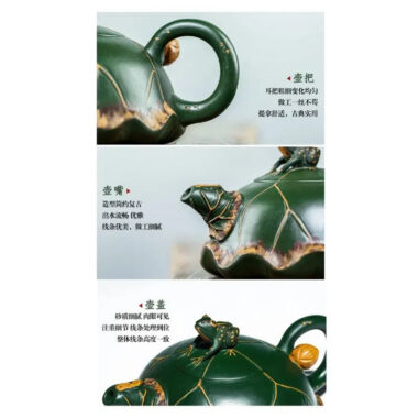 Full Handmade Yixing Zisha Teapot [Lu Yi Angran] (Douqing Sha – 300ml)