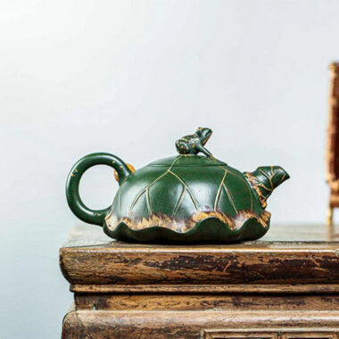 Full Handmade Yixing Zisha Teapot [Lu Yi Angran] (Douqing Sha – 300ml)