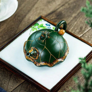 Full Handmade Yixing Zisha Teapot [Lu Yi Angran] (Douqing Sha – 300ml)
