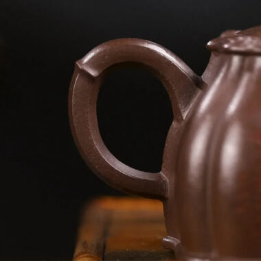 Full Handmade Yixing Zisha Teapot [Meixiang Rumeng] (Ziyu Jin Sha – 350ml)