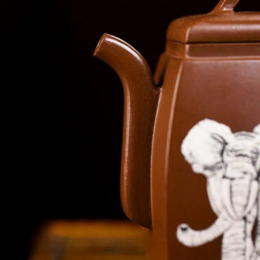 Full Handmade Yixing Zisha Teapot [Peace] (Ge Zi Ni – 130ml)