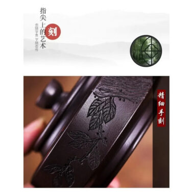 Full Handmade Yixing Zisha Teapot [Piao Hua Zhou Pan] (Lao Zi Ni – 420ml)