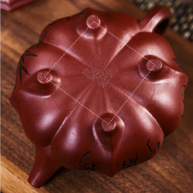 Full Handmade Yixing Zisha Teapot [Pine Bamboo Plum] (Long Xue Sha – 250ml)