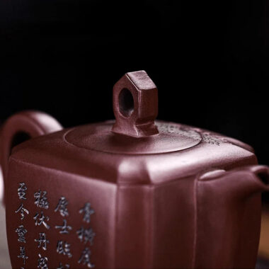 Full Handmade Yixing Zisha Teapot [Ruihu Linmen] (Long Xue Sha – 300ml)