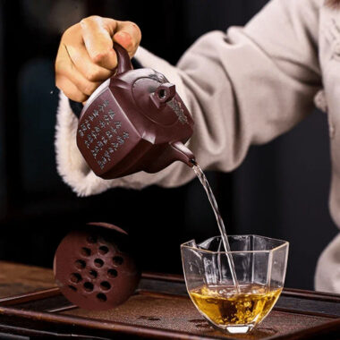 Full Handmade Yixing Zisha Teapot [Ruihu Linmen] (Long Xue Sha – 300ml)
