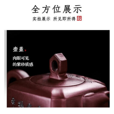 Full Handmade Yixing Zisha Teapot [Ruihu Linmen] (Long Xue Sha – 300ml)
