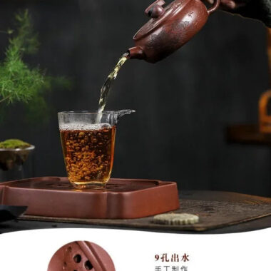Full Handmade Yixing Zisha Teapot [Shi Shi Ruyi] (Di Cao Qing – 200ml)