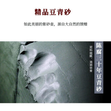 Full Handmade Yixing Zisha Teapot [Wanxiang Gengxin] 1 Pot 5 Cups Set (Douqing sha – 260ml)
