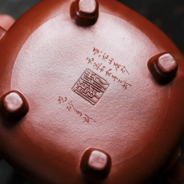 Full Handmade Yixing Zisha Teapot [Wealthy Bamboo] (Hong Pi Long – 290ml)