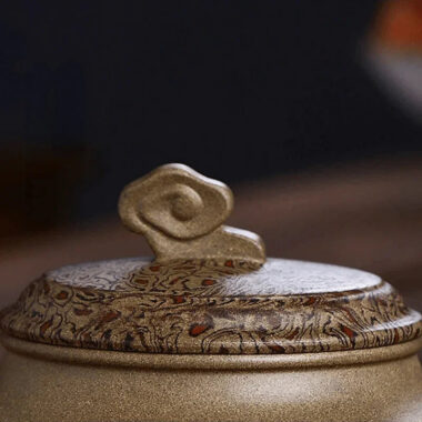 Full Handmade Yixing Zisha Teapot [Wucai Xiangyun] (Qing Duan/Jiao Ni – 330ml)