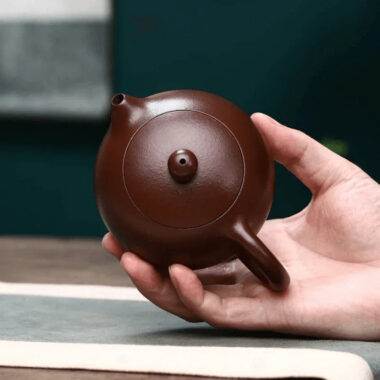 Full Handmade Yixing Zisha Teapot [Xishi Pot] (Lao Zi Ni – 260ml)