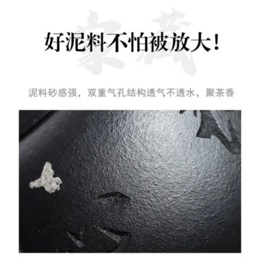 Full Handmade Yixing Zisha Teapot [Xixin Xishi] (Hei Luolan – 220ml)
