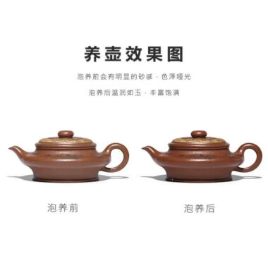 Full Handmade Yixing Zisha Teapot [Xu Bian] (Hong Jiang Po Ni – 430ml)