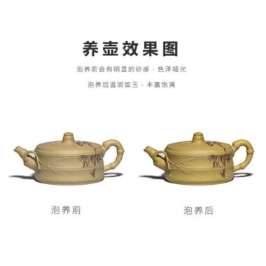 Full Handmade Yixing Zisha Teapot [Xuhuai Ruozhu] (Huangjin Duan Ni – 250ml)